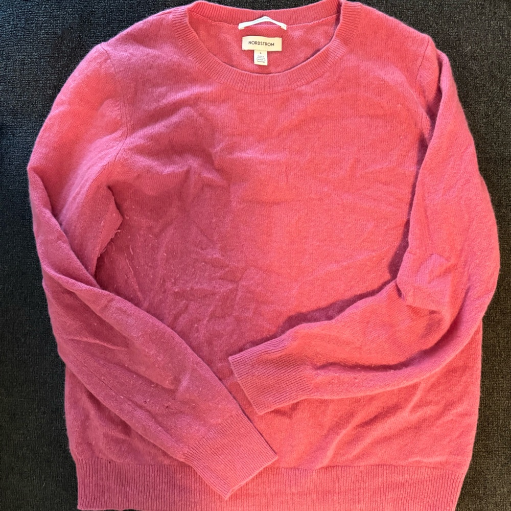 Nordstrom Pink cashmere women’s Sweater